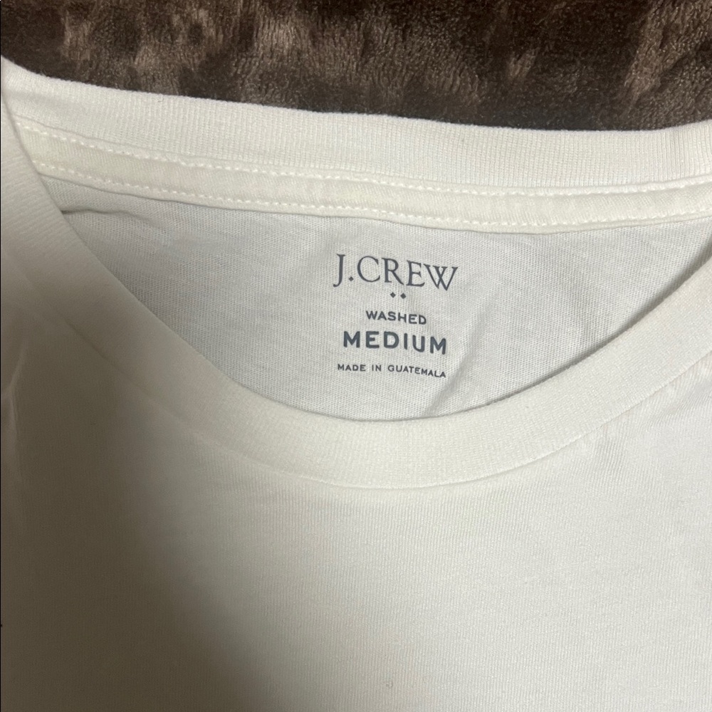 J. Crew Classic White Short Sleeve Tee - Picture 2 of 2